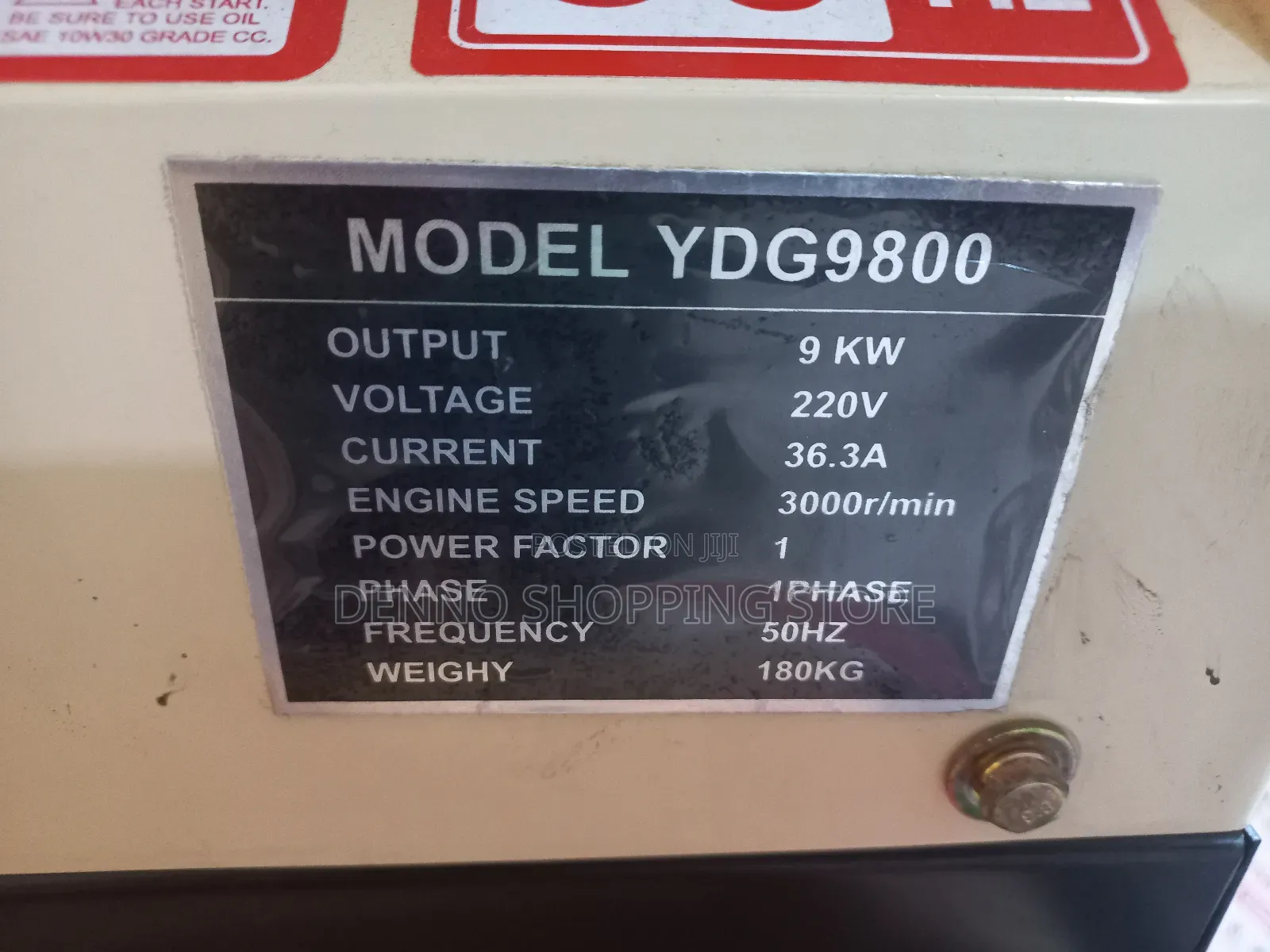 Ynmah Generator Kva 9 Single Phase