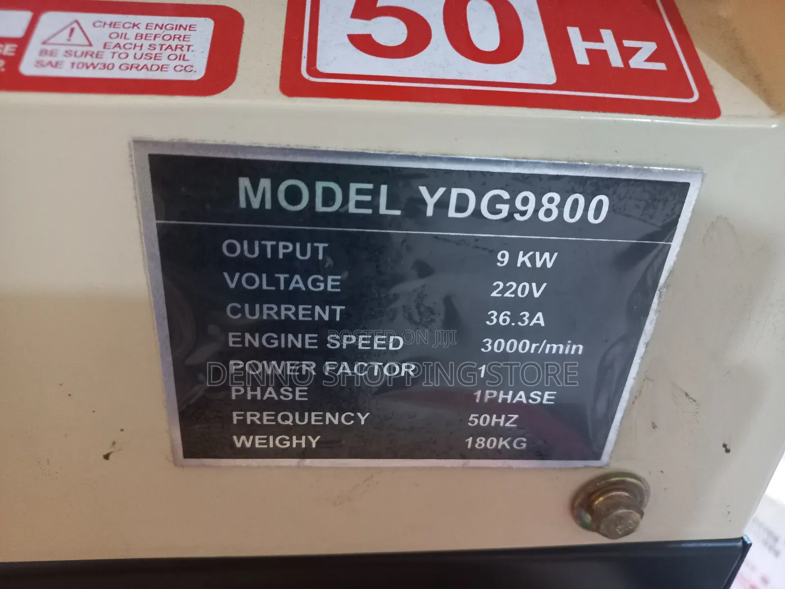 Ynmah Generator Kva 9 Single Phase