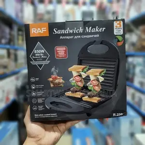 Sandwich Maker, Grill Toast, Electric, Nonstick, 850 Watt