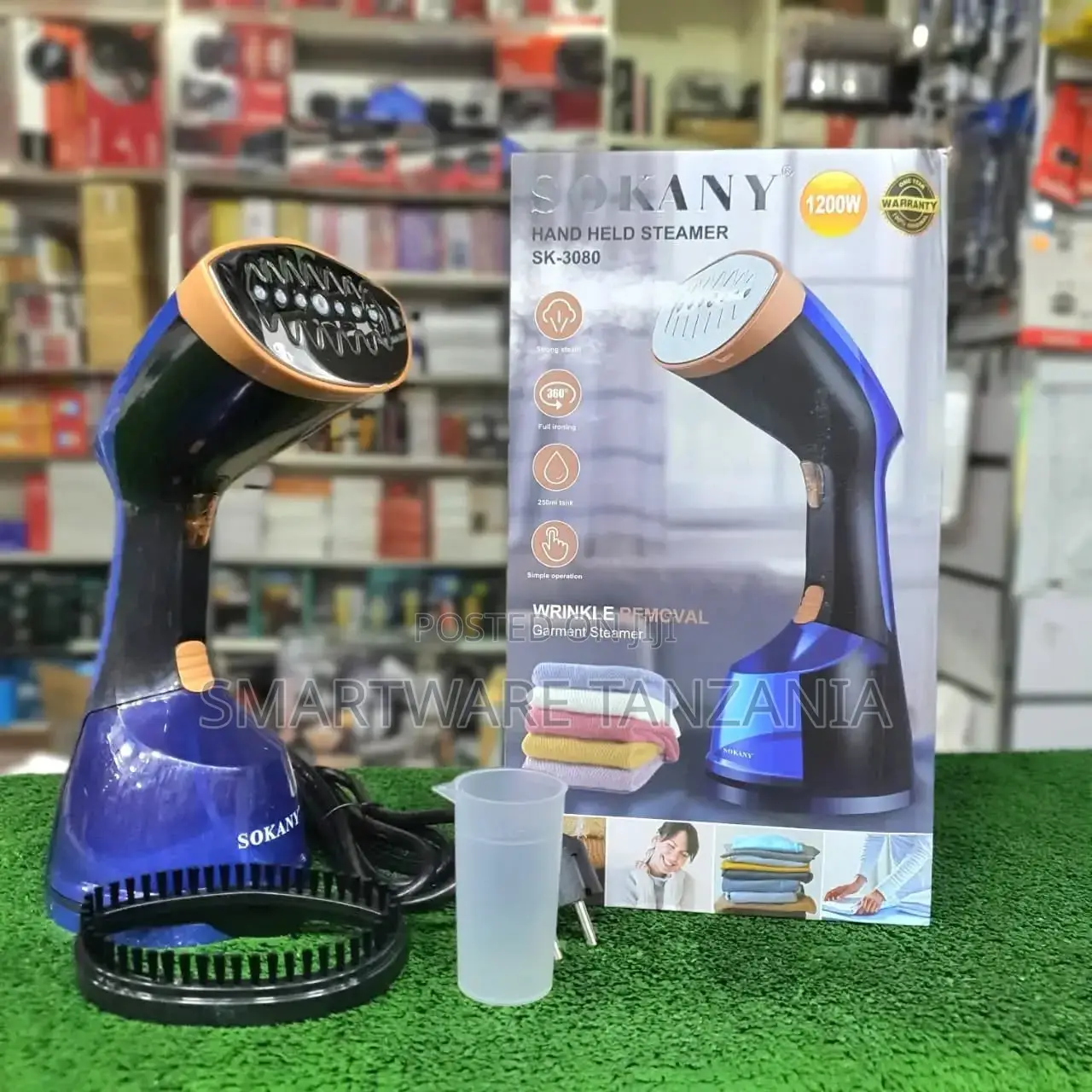 Handheld Fabric Steamer With Fast Ceramic Heat-up Plate