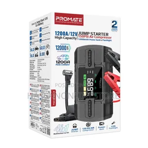 Promate Patrolpack-3 Jump Starter Power Bank Flashlight