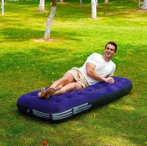 Single Size Air Mattress Inflatable Bed For Camping And Home