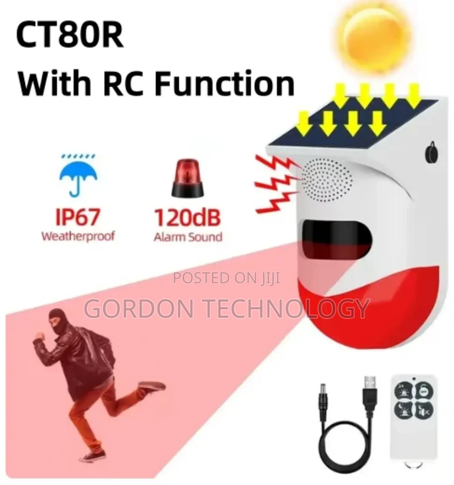 Solar Alarm Sensor-Kiboko Ya Wizi