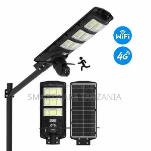 CCTV Camera Outdoor Solar Street Light Dusk To Dawn Security
