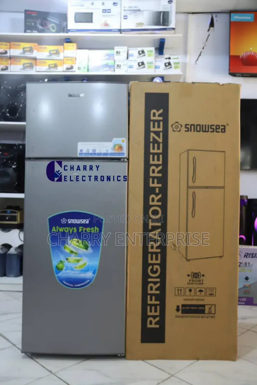 SNOWSEA Fridge Ya Silver
Model SN 258Capacity:- 220L
