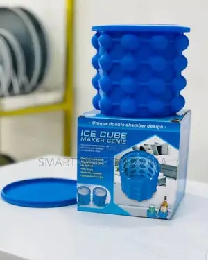 Ice Cube Press Mold Tray, Large Silicone Ice Maker Bucket