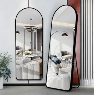 Wall Mirror Full Length With Standing,Black Arched