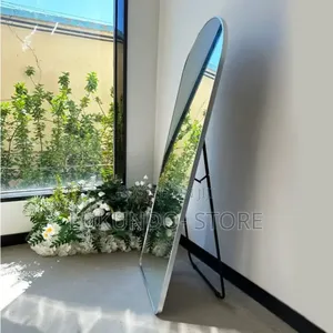 Wall Mirror Full Length With Standing,Black Arched