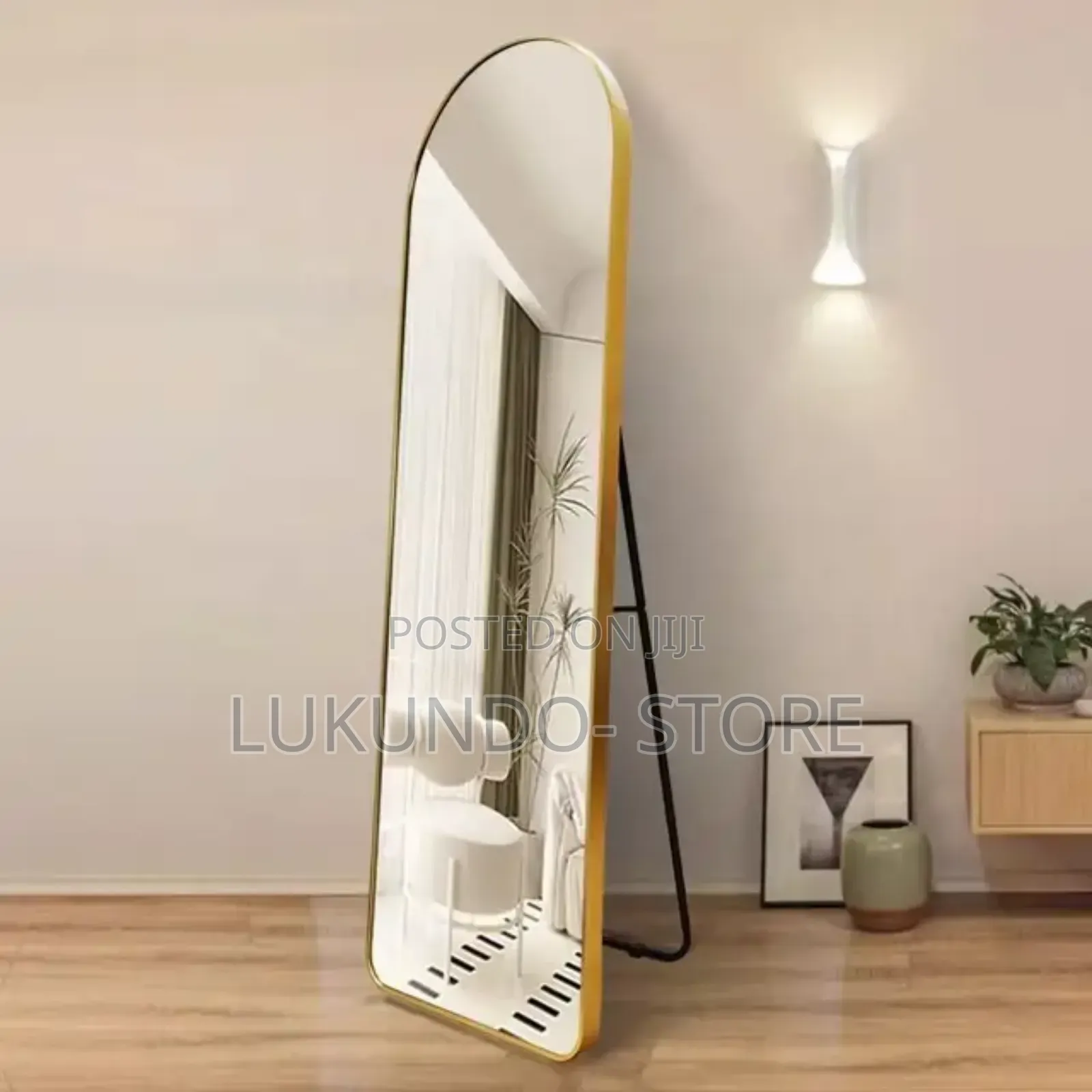 Wall Mirror Full Length With Standing,Black Arched