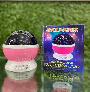 360° Rotating Star Projection Lamp With Colorful Night Light