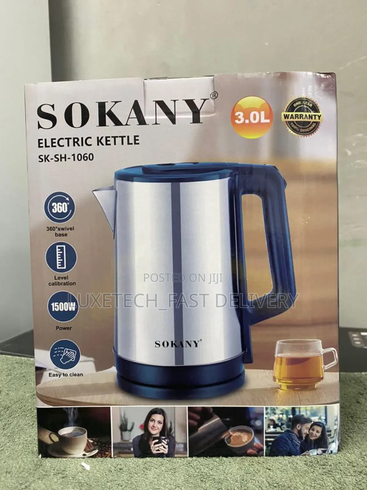 Sokany Electric Kettle 3l
