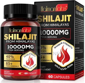 NATURAL SHILAJIT FROM HIMALAYANS, 10000mg (60 Capsule )
