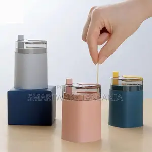 Automatic Toothpick Box Portable PP Toothpick Storage Box
