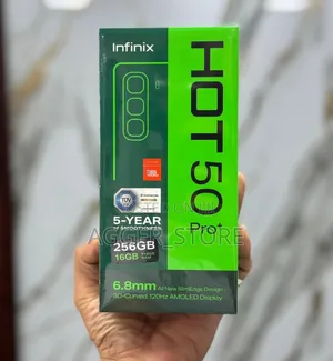 New Infinix Hot 50 Pro+ 4G 256 GB Black