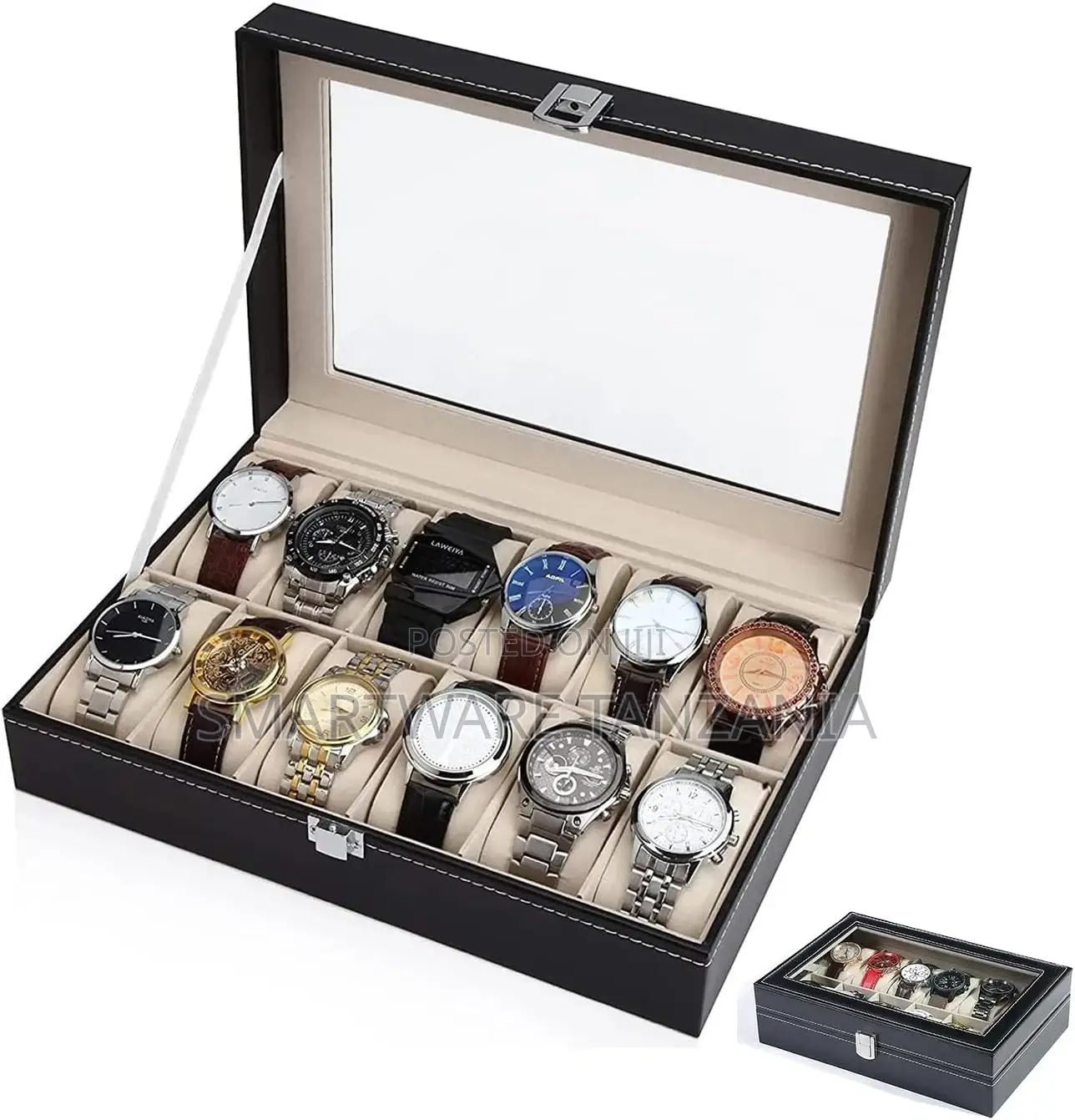 Watch Box Watch Holder Watches Organizer Display Storage Box