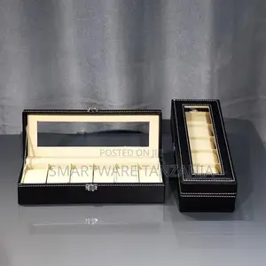 Watch Box Organizer For Men Watch Case Holder 6 Slots Box