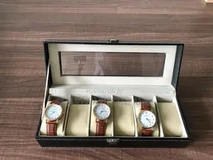 6 Slots Watch Box Watch Display Box Organizer Watches Case