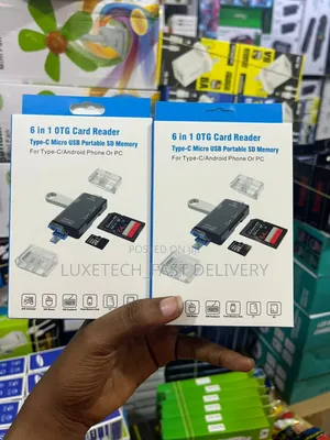 6 in 1 Universal Type C to USB 2.0 OTG Card Reader Adapter