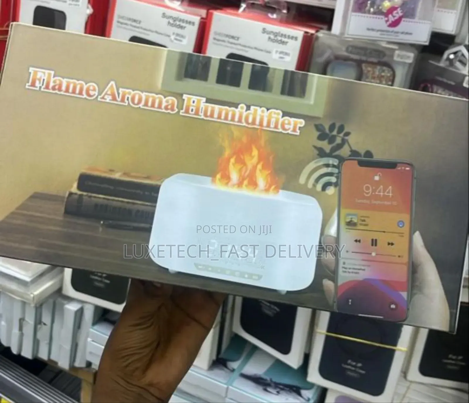Flame Aroma Humidifier With Bluetooth Speaker
