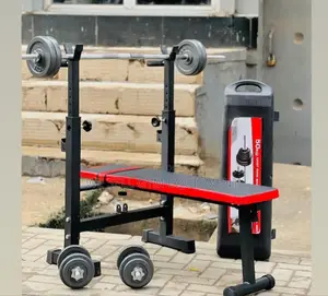Mini Bench + 50kg Dumbbells Set