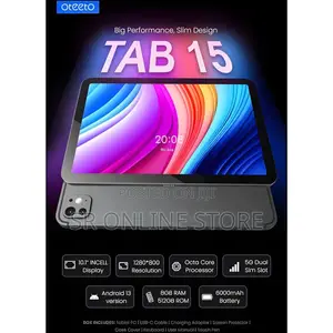 New Oteeto Tab 5 Travel Mate 512 GB Black