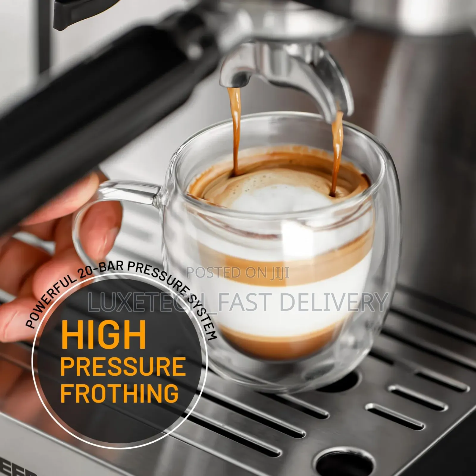 Geepas Espresso and Cappuccino Coffee Machine