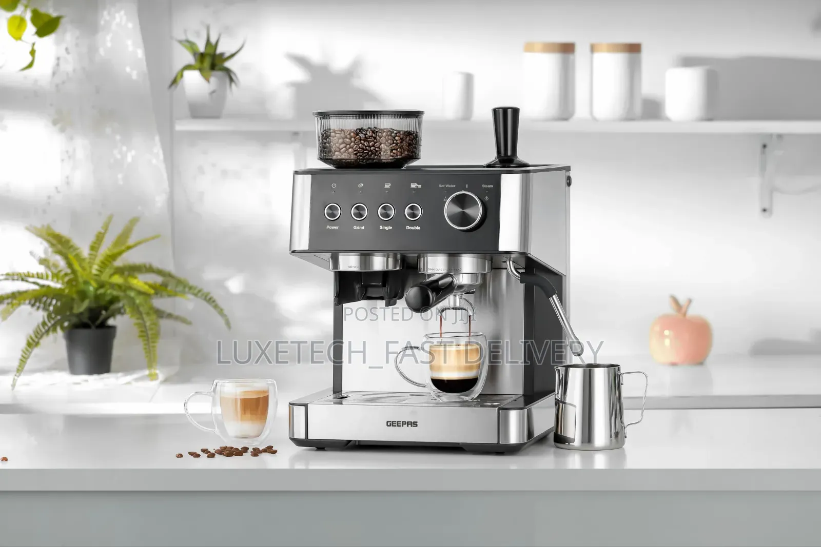 Espresso and Cappuccino Coffee Machine 20 Bar High Pressure