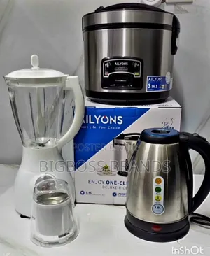 Package 3 in 1( Blender,Kettle,Rice Cooker)