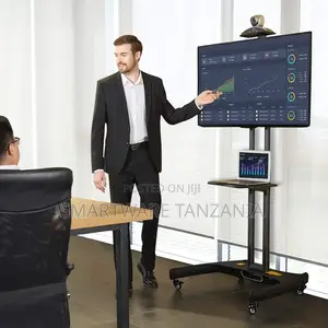 Movable Metal TV Trolley/Stand/Mount With Wheels For 32”-75”