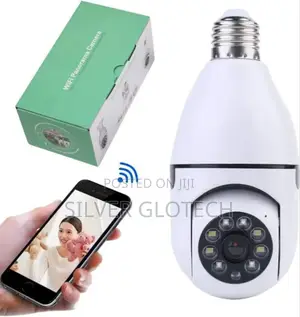 CCTV Camera Bulb PTZ Camera Una Connect Hadi Na Simu