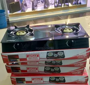 Gass Stove AYGAZ 2 Plate Black Colour Imara Sana ,Gas Kidogo