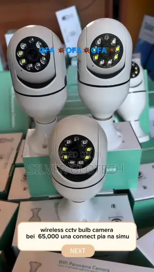 CCTV Bulb Camera PTZ Security Camera Unaona Kupitia Simu