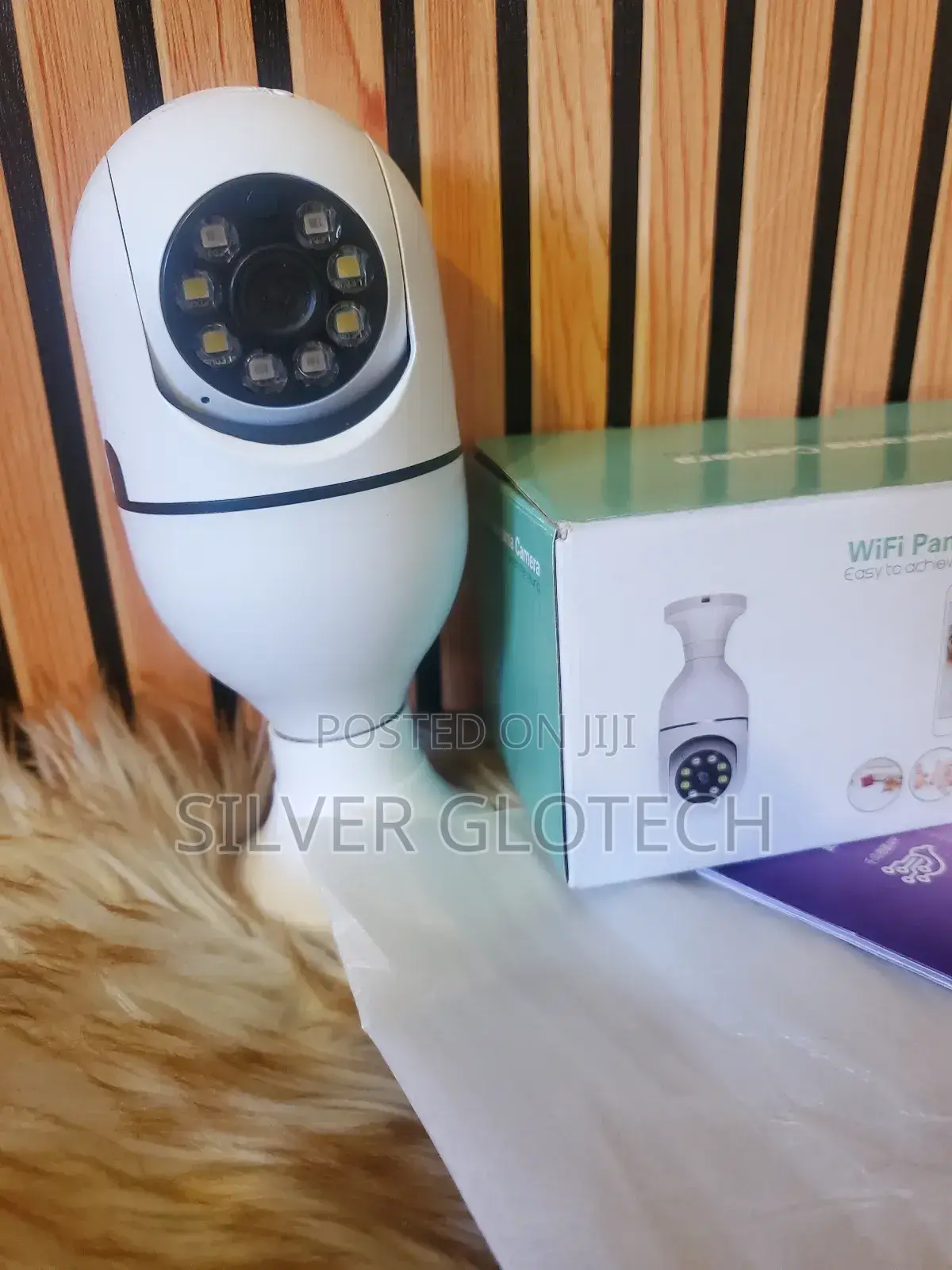 PTZ Bulb CCTV Camera Ina Rotate 360 Unaconnect Na Simu Pia