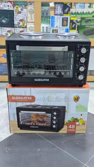 Globalstar Electric Oven 48L With 2hots Plate
