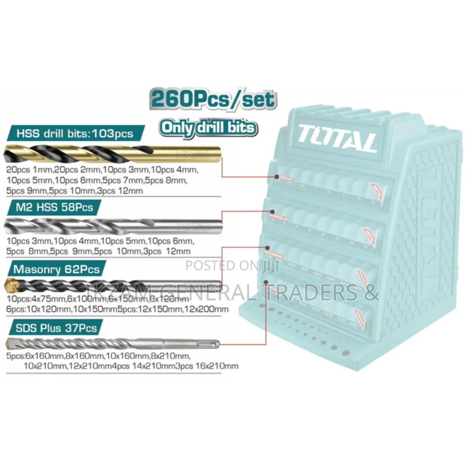 Drill Bit Set 260item