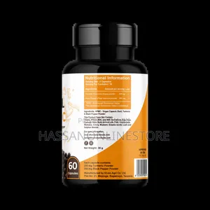 Dhow Turmeric Black Pepper Capsules 60