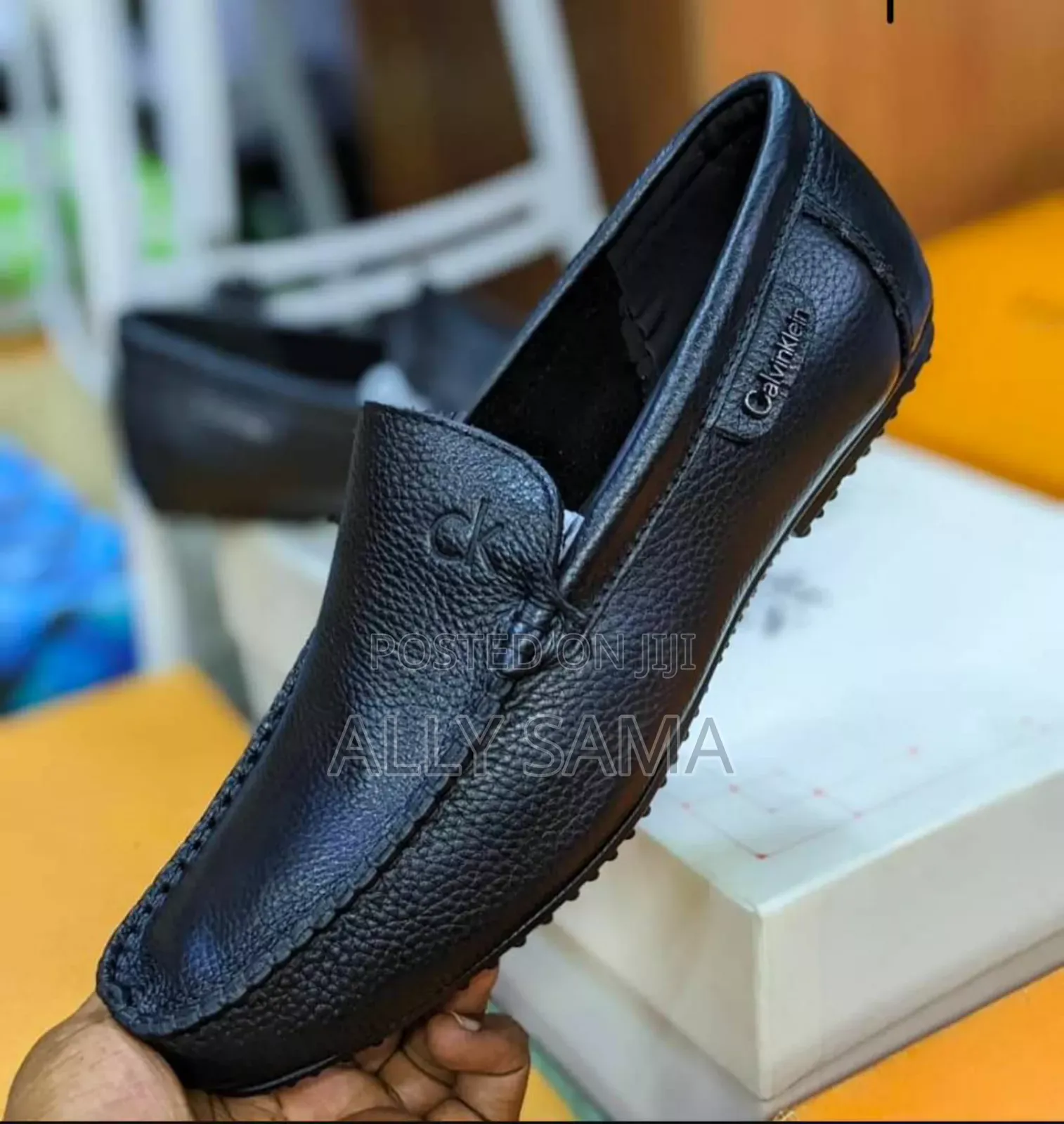 Mens Loafers Calvinklein Material Leather