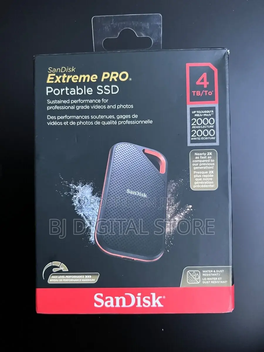Sandisk 4tb Extreme Pro Portable SSD V2