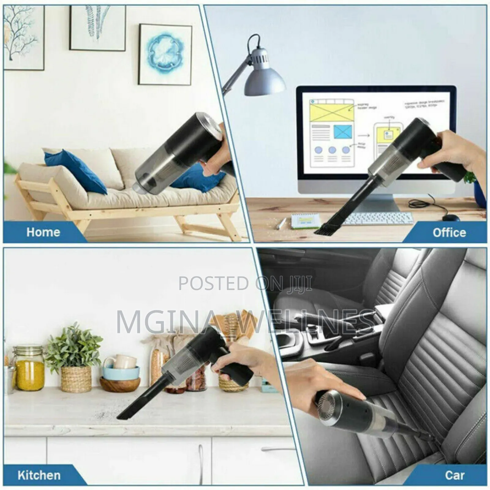 Car And Windows Vacuum Cleaner Duster (Wet Dry) Reachable