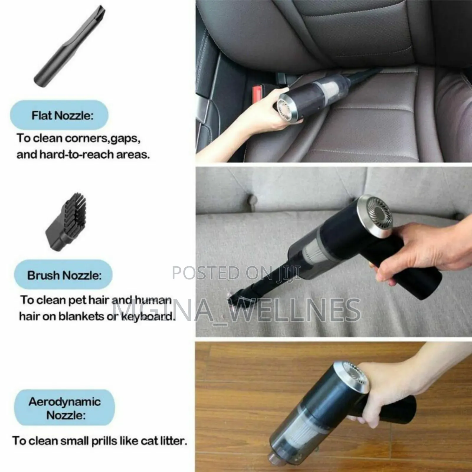 Car And Windows Vacuum Cleaner Duster (Wet Dry) Reachable
