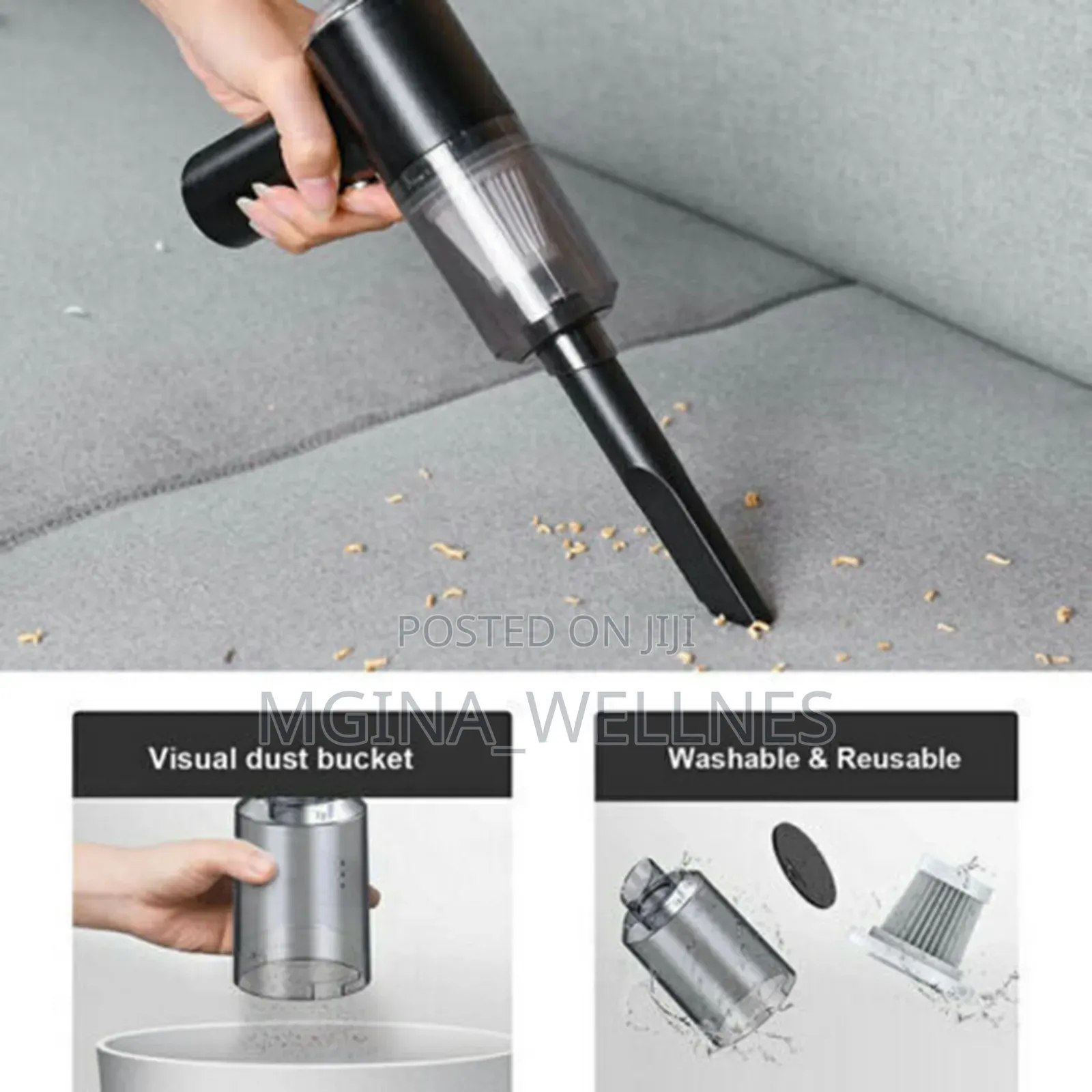 Car And Windows Vacuum Cleaner Duster (Wet Dry) Reachable