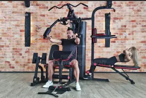 Multifunctional Gym Three Station With Leg Press