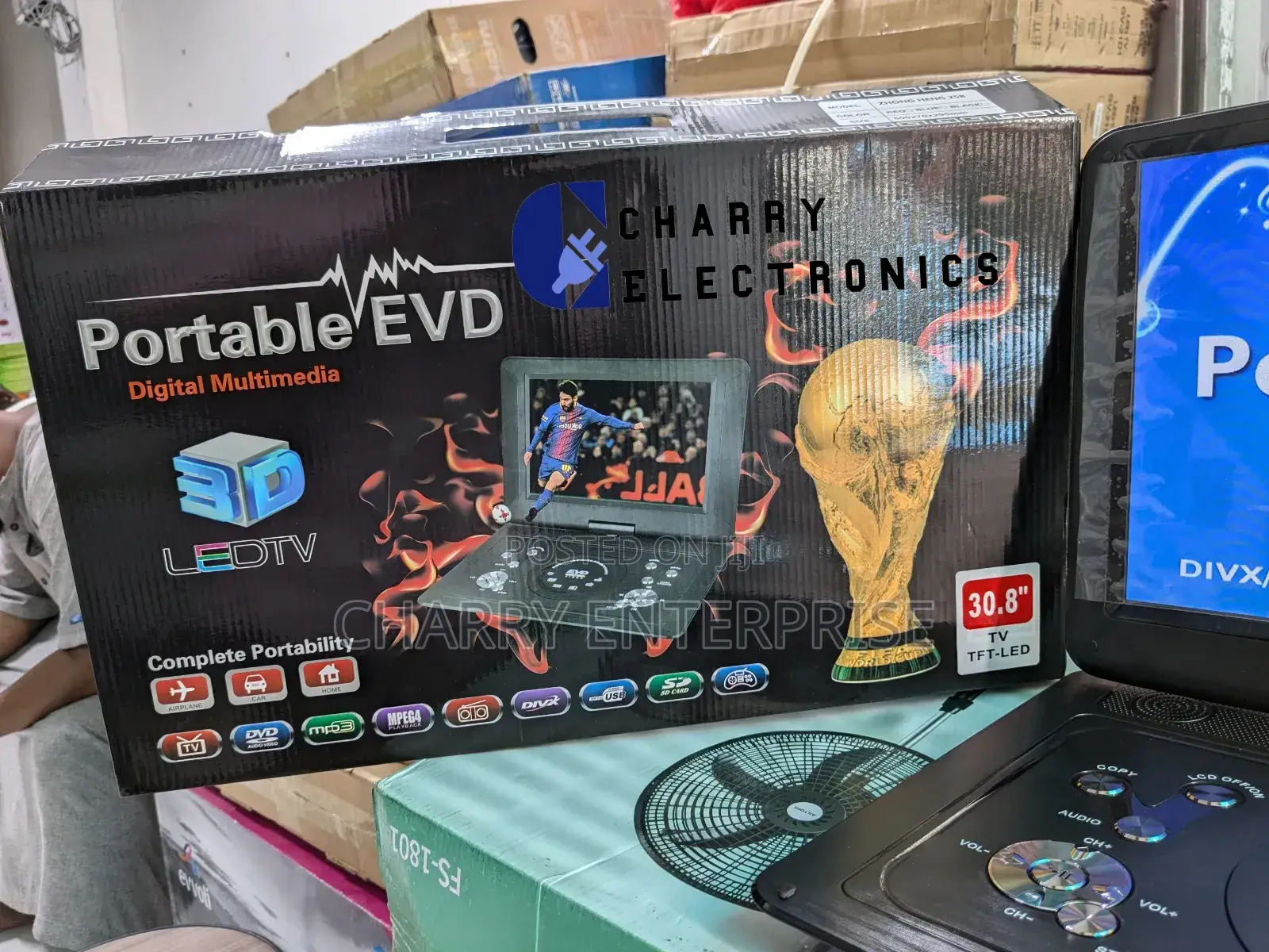 Portable Evd/DVD Digital Multimedia LED Tv Player Size 30.8"