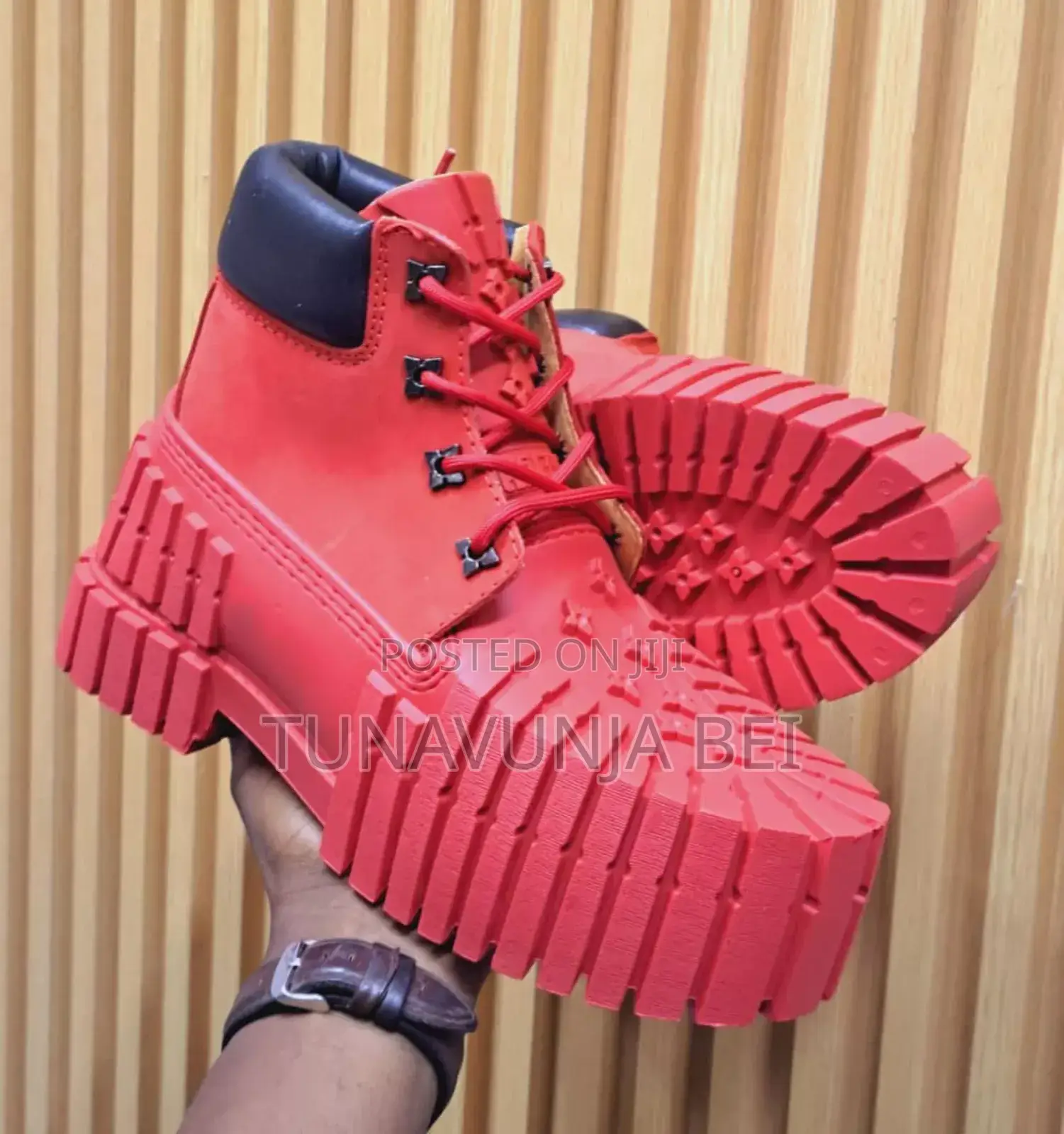 Red Boots Men