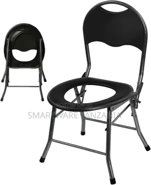 Camping Toilet Chair, Portable Toilet Chair With Backrest