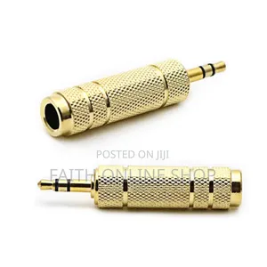 3.5mm to 6.35 Female Dual Channel Audio Adapter
