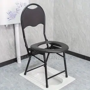 Folding Portable Toilet Chair Commode Camping Travel Park
