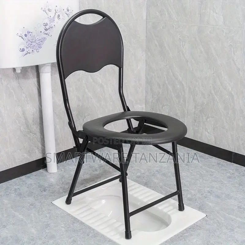 Folding Portable Toilet Chair Commode Camping Travel Park