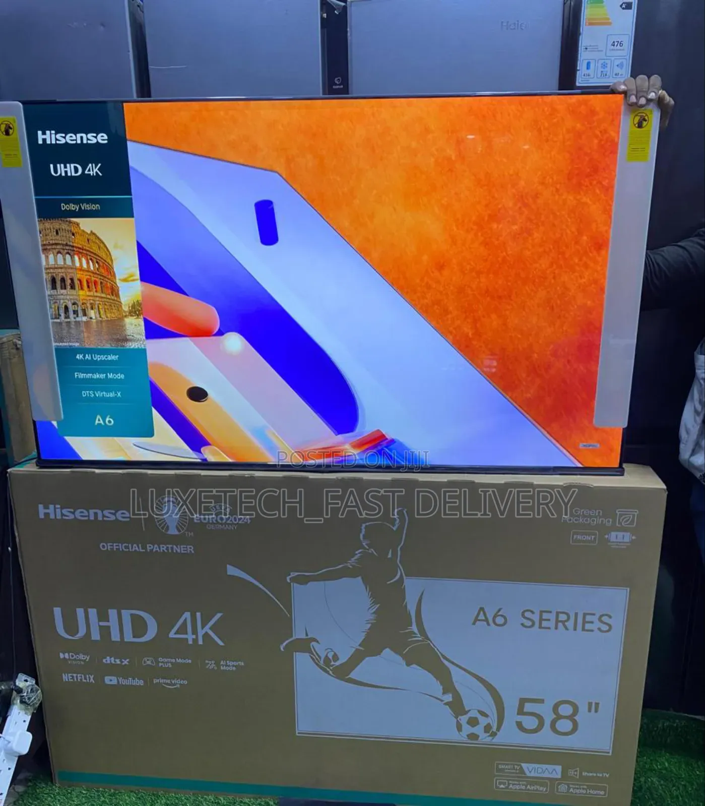 Hisense 58 Inches Smart Uhd Tv HDR Dolby Vision