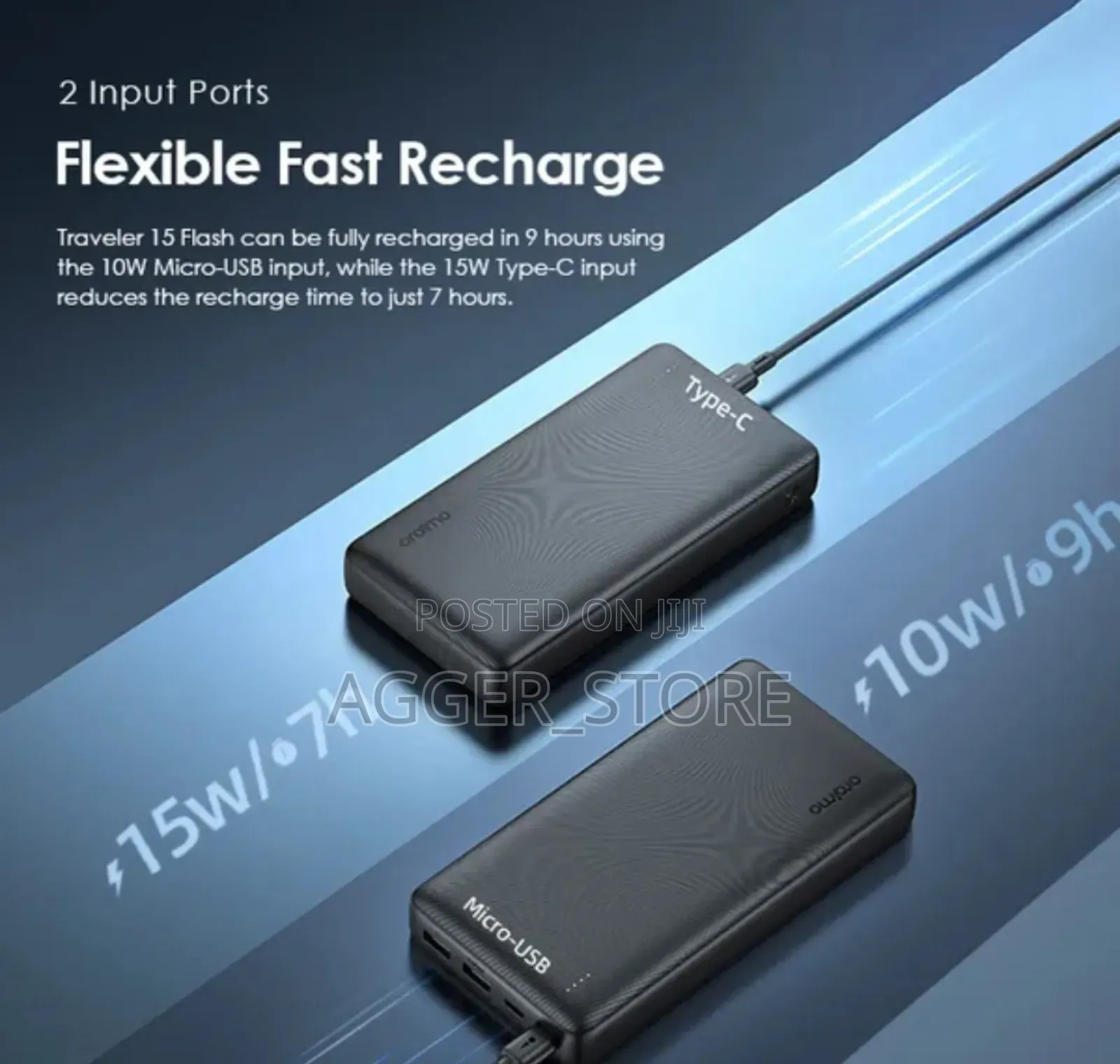 Oraimo Powerbank Opb 1200 20000mah (Traveler 15 Flash)